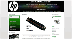 Desktop Screenshot of kit-maintenance-imprimante.com